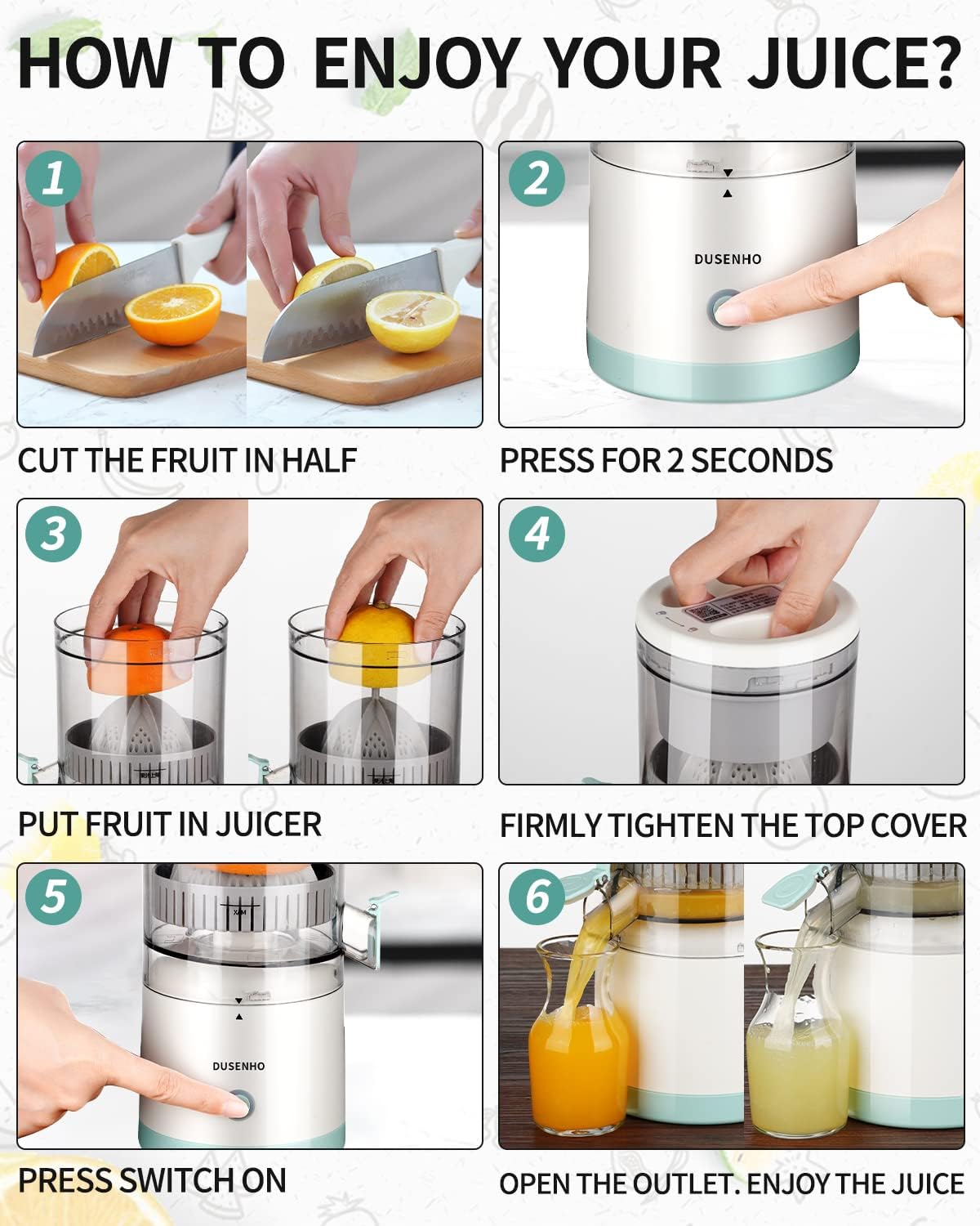 Fresh Squeeze Electric Citrus Juicer