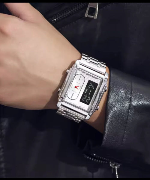 Fitron Men Wrist Watches  Stainless Steel Band Watch For Male